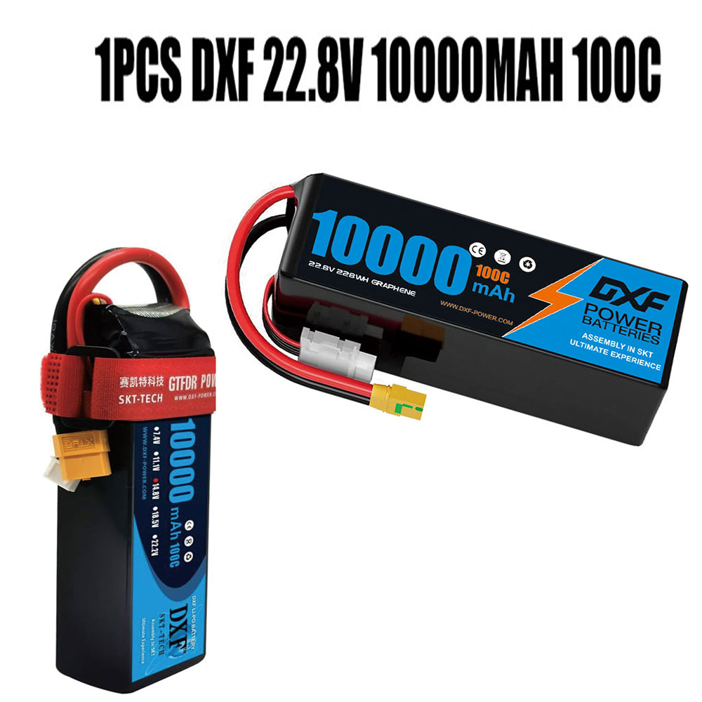 6S Lipo Battery 22.2V 5000Mah - แบตเตอรี่ลิโพ DXF 6S 10000mAh 22.2V 22.8V